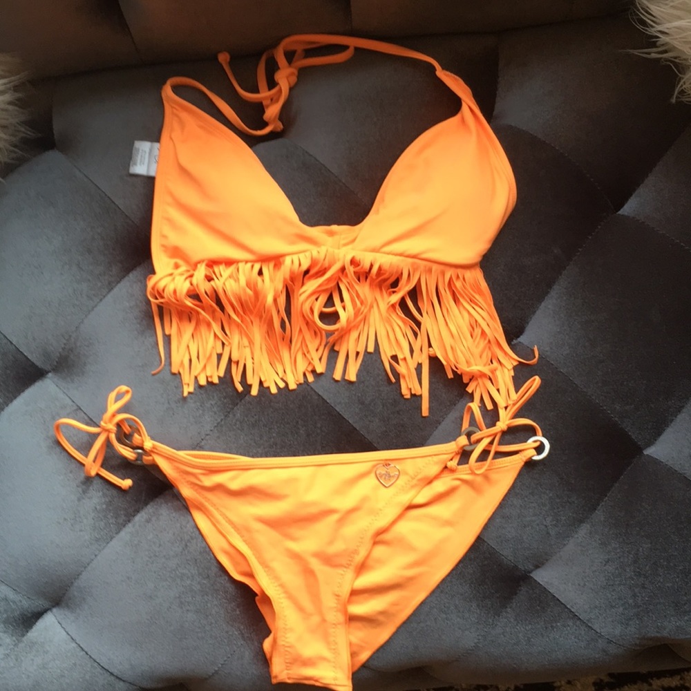 Body glove fringe bikini